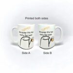 Funny Coffee Mug Gift 15oz - Coffee, Tea Cup, Beer – Printed both sides – Valentine's day, Birthday, Office Work, Boss, Coworkers, Friends. Gift for women and men. (Beer)