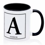 Funny New Year Holiday Gifts for Men Female Initial Coffee Mugs Cups Motivational Porcelain Coffee Cup Monogram A Elegant Gag Presents for Retirement Retirement 11oz Tea Mugs