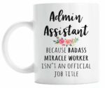 Gift for Admin Assistant, Funny Admin Assistant Coffee Mug, Graduation Gift