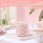 Gifts for Women,Motivational Coffee Mug, Christmas Gifts Ideas For Women Friends, Coworkers, Mentor - Inspirational, Thoughtful, Birthday, Graduation Presents For Her(Pink)