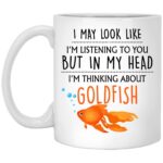 Goldfish Gift, Goldfish Mug, Funny Goldfish Gifts, Goldfish Lover, Goldfish Gifts For Women, Her, Men, Him, Girls, Crazy Goldfish Lady 11oz