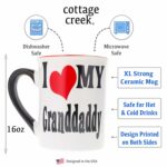 Grandpa Coffee Mug - 16oz Ceramic I Love My Granddaddy Coffee Cup, Gifts for Men, Christmas Gifts for Men, Home Decor Mens Gifts, Ideal Grandpa Gifts, Dad and Grandparent Gifts,...