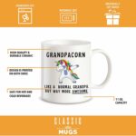 Grandpacorn Coffee Mug - Funny Grandpa Gift from Grandkids, Daughter, or Son - Father’s Day, Birthday, or Christmas for Grandfather or Papa - Unique and Practical Gift Idea for...