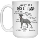 Great Dane Coffee Mug - Cute Dog Lover Gift for Him, Her, Mom, Dad - Anatomy of a Great Dane 11oz