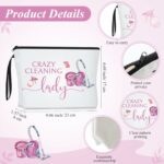 Havawish 3 Pcs Housekeeping Gifts Cleaning Bags for Housekeepers Cleaning Makeup Bag Thank You Coffee Mug 11 oz Novelty Mug Housekeeping Appreciation Keychains