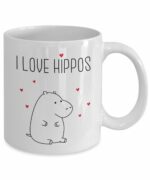 Hippopotamus Gifts, Hippo Mug, I Love Hippo Coffee Cup, Hippo Gifts for Women, Hippo Shaped Mug, Hippotwatamous Mug