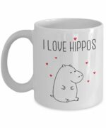 Hippopotamus Gifts, Hippo Mug, I Love Hippo Coffee Cup, Hippo Gifts for Women, Hippo Shaped Mug, Hippotwatamous Mug
