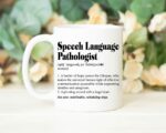 HTDesigns Speech Language Pathologist Definition Mug - Speech Therapist Gift - Speech Language Pathologist Gift - Mug For Slp - Speech Therapy Mug - Slp Mentor Gift 11oz, White