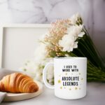 I Used To Work With Absolute Legends Coffee Mug,Coworker Leaving Gifts,Farewell Gifts For Coworkers,Goodbye Coworker Gifts,Worker Retirement Coffee Mug 11oz