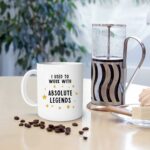 I Used To Work With Absolute Legends Coffee Mug,Coworker Leaving Gifts,Farewell Gifts For Coworkers,Goodbye Coworker Gifts,Worker Retirement Coffee Mug 11oz