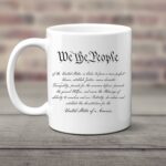 Ink Trendz We the People Coffee Mug - US Constitution Flag American Patriot Novelty Cup Great Gift Idea For Men Dad Father Husband Military Veteran Conservative United States
