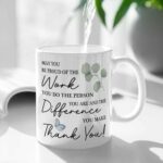 Inspirational Thank You Mug May You Be Proud of The Work Gifts for Women, Goodbye Gifts for Coworkers, Leaving Farewell Gifts for Friends, Going Away Gift for Boss, Appreciation...