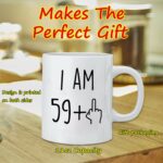 Kwieema Funny 1963 60th Birthday Mugs Ideas for Men and Women Best Novelty Ceramic Coffee Mugs Anniversary Tea Cup for Him, Her, Husband or Wife - 60 Year Old Mug for Mom, Dad...