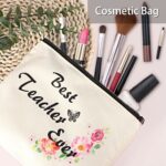 LDIWEE Teacher Appreciation Gift Sets for Women, Thank You Graduation Gift Box from Students, Funny Teacher Gift Basket with Ceramic Coffee Mug, Cosmetic Bag, Scented Candle,...