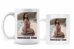 LIBBY'S BENCHMARK27 DESIGNS Thiccolas Cage Mug Thicc Nic Nicolas Coffee Cup