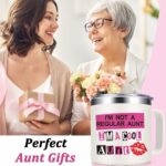 Lifecapido Aunt Gifts Coffee Mug, Birthday Mothers Day Christmas Gifts for Aunt form Niece or Nephew (14oz, Creamy)