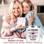 Lifecapido Mother in Law Gifts, La Suegra Mas Chingona De Todo El Universo Stainless Steel Coffee Mug, Regalo Para Suegra, Ideal Christmas Birthday Mothers day Gifts for Mother...