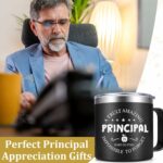 Lifecapido Principal Appreciation Gifts, A Truly Amazing Principal is Hard to Find 14oz Coffee Mug with Keychain, Principal Gifts Principals Day Gifts Birthday Gifts Christmas...