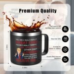 Lifecapido Trump Father's Day Gifts, Dad Gifts for Fathers Day from Daughter Son Wife, Funny Dad Gifts Birthday Christmas Gifts for Dad Father Papa, Donald Trump Fathers Day Mug...