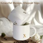 Monogrammed Ceramic Large Coffee Mug Tea Cup Happy Birthday Gifts for Adult Men Women Who Have Everything Want Nothing Dad Mom Guys People Couples Parents Cool Funny Unique...