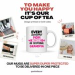 Mug Every Awesome Mom Becomes An Exceptional Grandma - Gift For Future Grandma - Surprise Pregnancy Announcement For Boy/Girl, Baby Birth, Gender Reveal, Baby Shower, Wedding