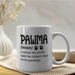 NATSUNO Pawma Gifts, Dog Grandma Gifts,Pawma Definition Coffee Mug, Dog Grandma Mother's Day Gifts, Best Dog Grandma Gifts, Dog Lover Gifts for Women, Pawma Cups,11oz