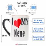 Nene Mug, Gifts for Women, Nana Gifts, Nana Mug, Ceramic I Love My Nene Nana Coffee Mug for Grandma, Papa, Nana to Be Birthday Gifts for Women, Large Stoneware Coffee Cup