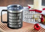 Onebttl Cybersecurity Gifts, 12oz Stainless Steel Insulated Coffee Mug, Cyber Security Expert Gift, Programmer Gift for Men, Dance