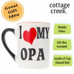 Opa Mug - 16oz I Love My Opa Ceramic Coffee Mug for Coffee Table Decor, Unique Gifts for Men, Mens Gifts, Grandpa Gifts,Gifts for Men, Cute Coffee Cups, Gifts for Dad, Papa Home...
