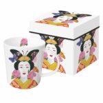 Paperproducts Design Vicki Sawyer Gift-Boxed Mug - Bone China Mugs for Coffee, Tea and Cocoa - 13.5 Ounces - Ron Tanovitz, Madame Butterfly Design