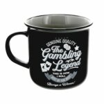 Pavilion Gift Company - Gambling Legend - Ceramic 13-ounce Campfire Mug, Double Sided Coffee Cup, Gambling Gifts, Gambling Gifts For Men, 1 Count - Pack of 1, 3.75 x 5 x...