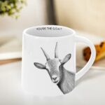Pavilion Gift Company- You're the G.O.A.T. - 17oz Stoneware Coffee Tea Mug Greatest Of All Time Goat Farm Animals Farmhouse Kitchenware