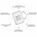 Powered By Kinesiology Mug - Fitness Coffee Cup - Motivational Funny Gift For Health Enthusiasts - Exercise Science Tea Mugs - Wellness Novelty Cups - 11 Oz Ceramic Gifts...