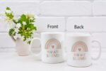 QASHWEY You Are So Loved Rainbow Coffee Mugs Mug, Inspirational Gifts for Women Girls Kids Wife Her Sister Mom Girlfriend, Birthday Gift Double Side Printed Ceramic Mug Cup 11...