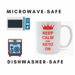 Rave Keto Mug Keep Calm & Keto On Coffee Mug Gift Tea Beverage Cup Novelty Gag Humorous Funny