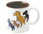 Raymon Savignac 274010 Mug, Clean City Campaign, Art, Mug, Dog, Pattern, Cup, Coffee Mug, Gift, Birthday Gift, Made in Japan