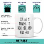 Retreez Funny Mug for Moving to New Zealand - Moving to New Zealand Gift - 11 Oz Ceramic Coffee Cup for Relocating to New Zealand - Humorous Farewell Gift For Birthday, Moving...