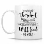 Retreez Funny School Principal Mug - Today I Lead The School - 11 Oz Ceramic Coffee or Tea Cup - Humorous Gift for Principals and Teachers - Teacher's Day, Appreciation, Thank...