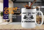 Tattoo Artist Coffee Mug 15oz White -Tip I Promise - Tattoo Lover Gift Friend Tattooist Artist Body Art Inking Lover Tattooer Body Painting Lovers, BHUGSLEADER8526