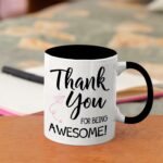 Thank You Gifts for Women - Coffee Mugs Ceramic 11oz with Makeup Bag, Appreciation Gift for Coworker Friends Teacher Nurse Staffs Employees Boss Mentor Leader, Leaving Farewell...