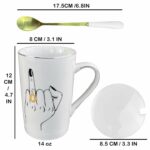 Wedding Ring Finger Mug Set Bridal Shower Gifts - wedding gifts for Couples Newlyweds Honeymoon Coffee Mug Set - Engagement Wedding, Married Couples Anniversary