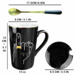 Wedding Ring Finger Mug Set Bridal Shower Gifts - wedding gifts for Couples Newlyweds Honeymoon Coffee Mug Set - Engagement Wedding, Married Couples Anniversary