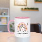 WENSSY Teacher Appreciation Gifts for Women Teacher Gifts Coffee Mug It Takes a Big Heart to Shape Little Minds Coffee Mug Appreciation Christmas Gifts for Teachers Gifts 11...