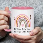 WENSSY Teacher Appreciation Gifts for Women Teacher Gifts Coffee Mug It Takes a Big Heart to Shape Little Minds Coffee Mug Appreciation Christmas Gifts for Teachers Gifts 11...
