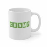 Wordle Mug - 11oz Ceramic Modern White Reusable Cylindrical Mug for Wordle Players - Birthday Gift