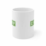 Wordle Mug - 11oz Ceramic Modern White Reusable Cylindrical Mug for Wordle Players - Birthday Gift