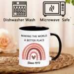 WOSIWULA 53th Birthday Gifts Ideas, 1972 Vintage Coffee Mug Cup, 53th Birthday Decorations, Turning 53 Year Old Birthday Gift for Her Him Women Men Mom Dad Wife Husband, Gift...