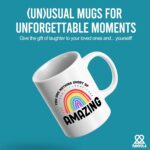 You Are Nothing Short Of Amazing Inspirational Motivational Gift For Women Men For Mom Sister Aunt Grandma Daughter Rainbow Ceramic Mug 11 oz White