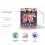 YouNique Designs Mama Bear Mug, 11 Ounces, Mom Mug, Mama Bear Cup, Mama Bear Coffee Mug, Unique Mothers Day Coffee Mug From Daughter And Son, Best Mom Ever (White)
